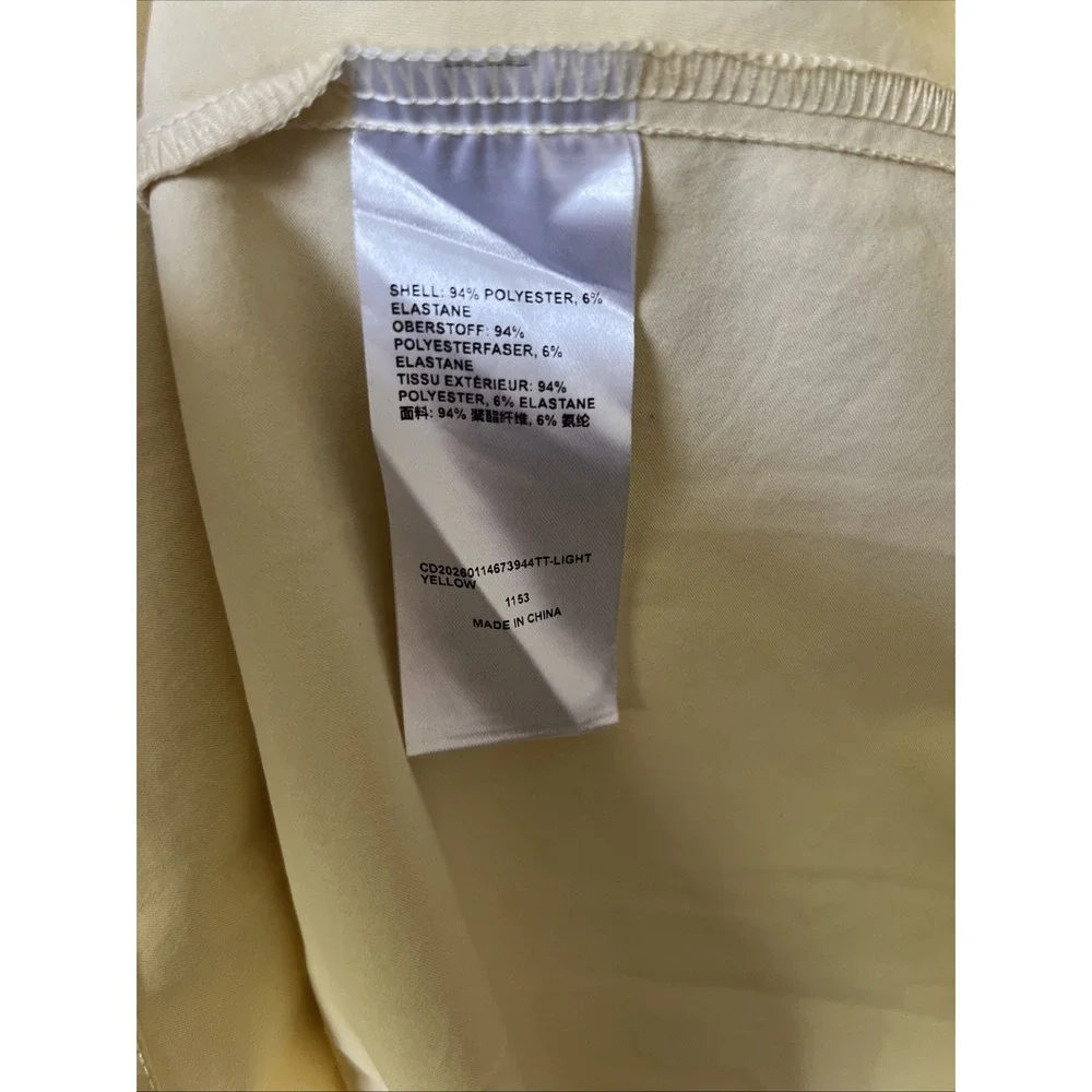 Cider STAND COLLAR TIE-NECK SHORT SLEEVE DRAPED POCKET FLARED MAXI DRESS XL 10